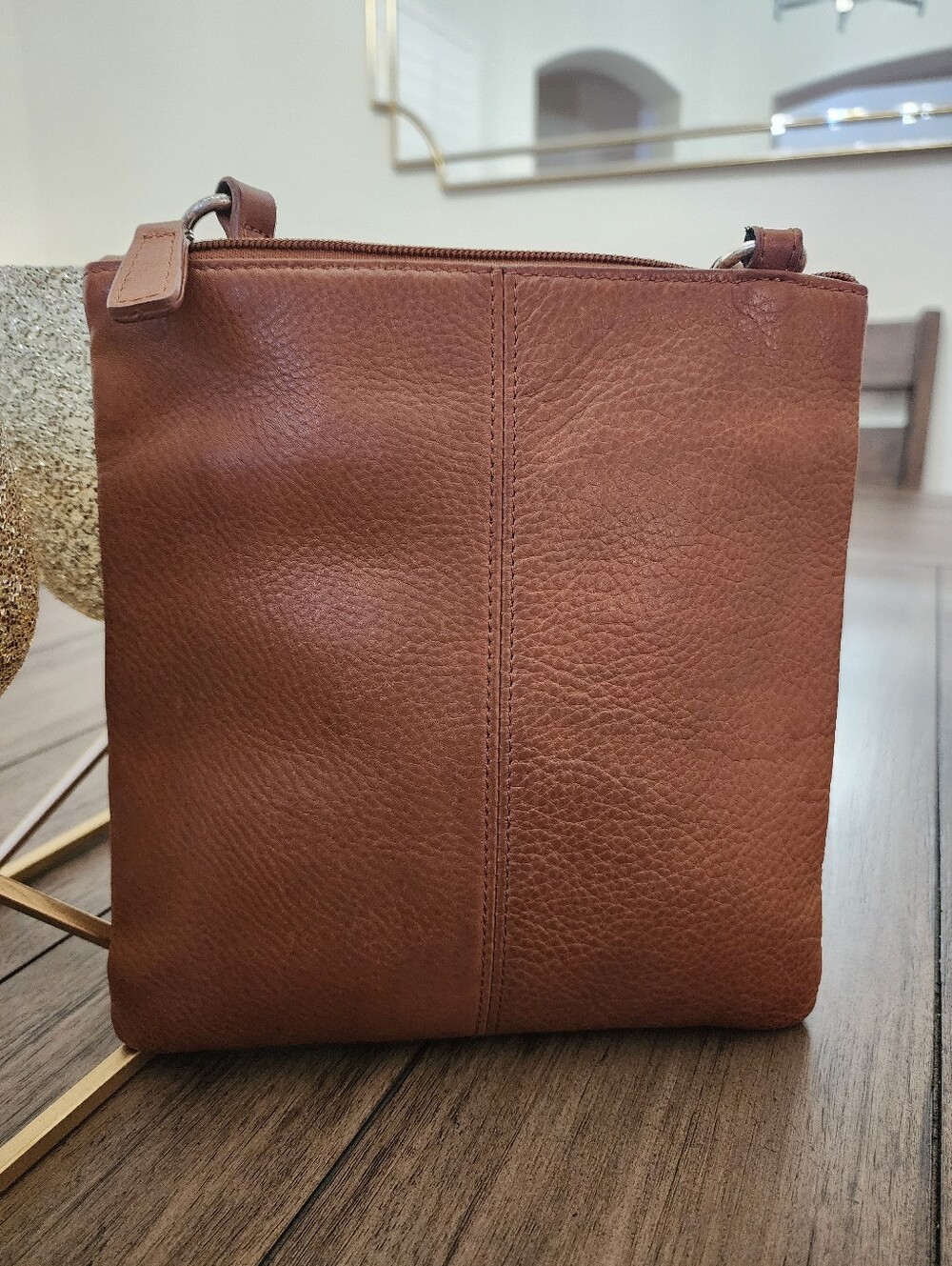 Fossil Women's Brown Leather Crossbody Bag - Picture 2 of 11